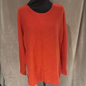 Michael Kors Women's Orange Crew Neck Sweater